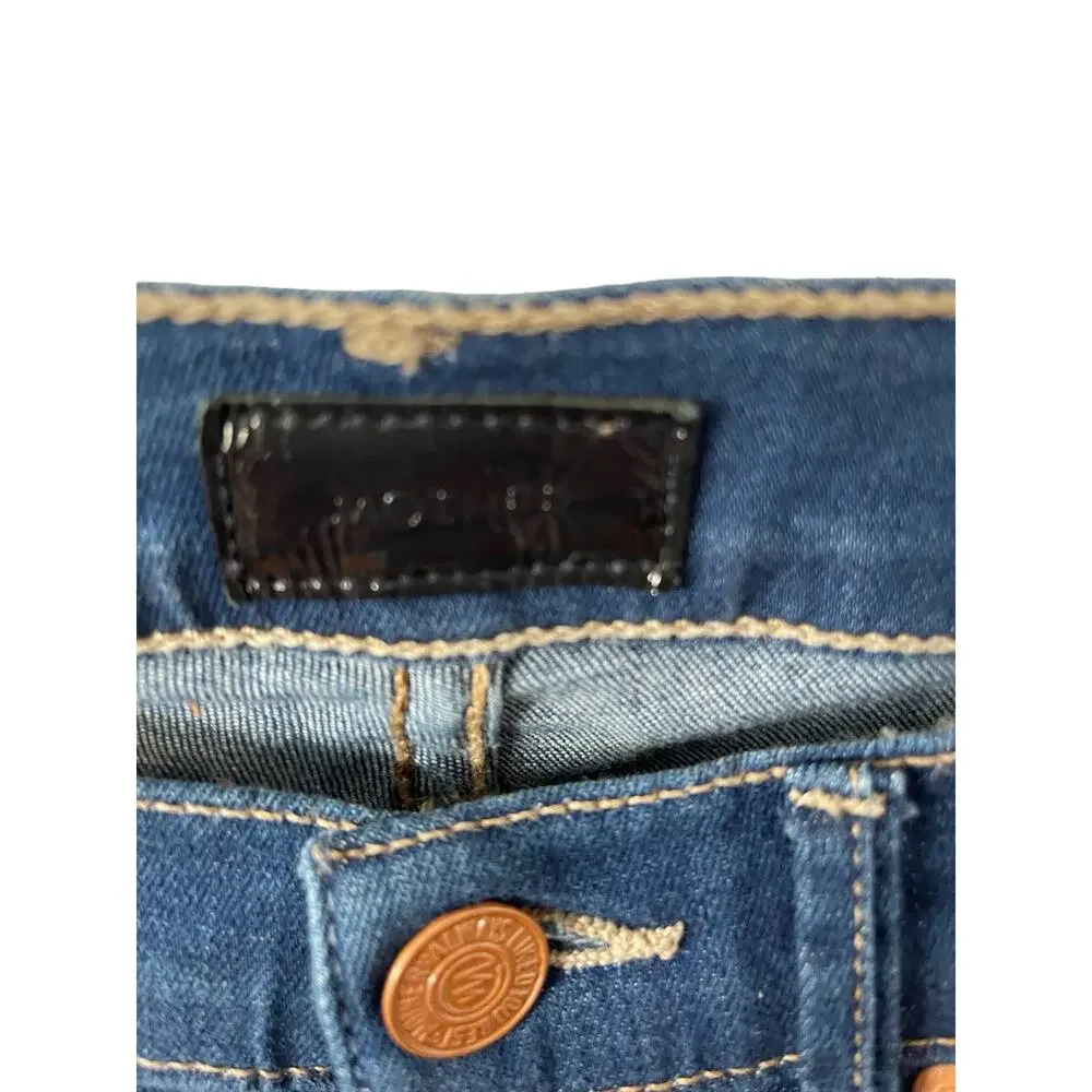 Mother The Runaway Bootcut Jeans Low Rise Stretch Dark Skies Suede Y2k Retro 24